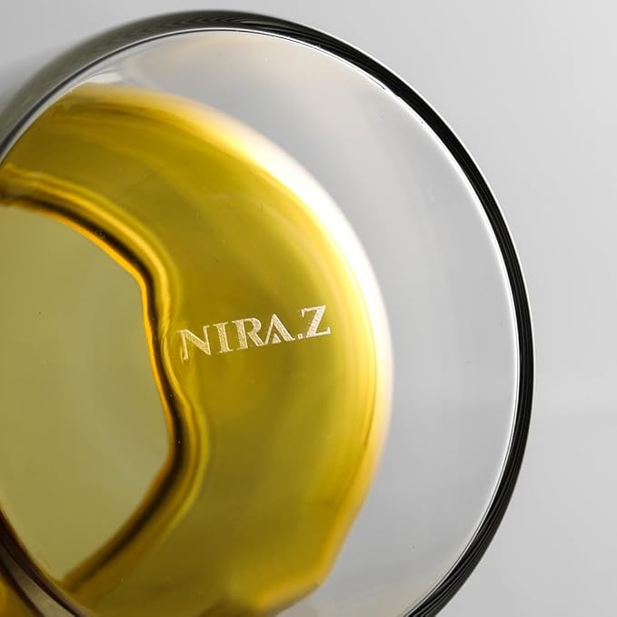 NIRA.Z 3oz Double Wall Glass Espresso Cups – Set of 4 Colorful Insulated Borosilicate Glass Coffee Shot Glasses, Demitasse Cups for Espresso, Latte, Macchiato, Heat Resistant, Ideal for Home & Office