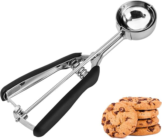 Cookie Scoop 1.5 Tbsp, 1.5 Tablespoon Cookie Scoops for Baking, Ice Cream Scoop, Comfortable Grip, Non-Slip, For Cookies Melon Ball Meatball Ice Cream Muffin