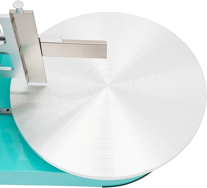 Automatic Cake Decorating Machine, Electronic Cream Coating Spreading Smooth Machine with Graduated Scraper 0-320RPM Rotating Speed,Cake Bread Spreader Machine for 4-16inch Cakes,Green