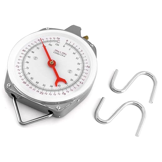 QWORK 2 Pack Precision Hanging Scale, 110lbs / 50kg Capacity, Dual Unit, Heavy Duty