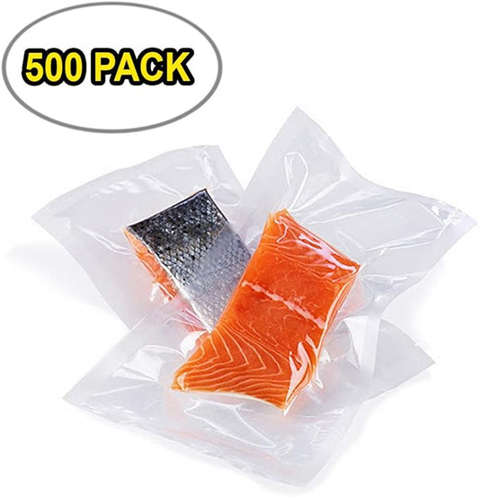 APQ Pack of 500 Co-Extruded Vacuum Pouches, Clear 12 x 15. Vacuum Food Bags 12x15. Thickness 3 mil Thick. Polyethylene Bags for Packing and Storing. Perfect for Industrial, Food Service.