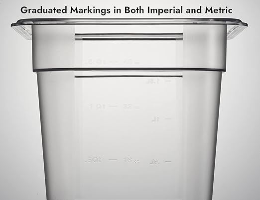 CURTA 6-Pack 1/6 Size 6" Deep NSF Polycarbonate Food Pans | Dishwasher & Freezer Safe Clear Container for Prep Tables, Buffet, Salad Bar, Commercial & Home Kitchen