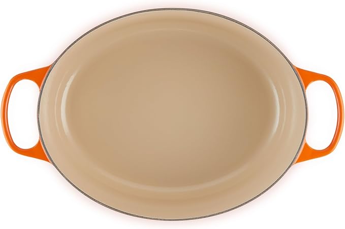 Le Creuset Enameled Cast Iron Signature Oval Dutch Oven, 8 qt., Flame