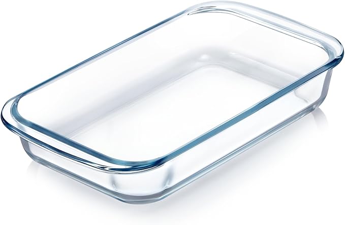 1QT Glass Baking Dish for Oven, Single Serving Glass Pan for Cooking Small Casserole Dish Rectangular Baking Pan Oven Bakeware