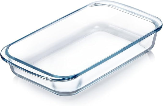 1QT Glass Baking Dish for Oven, Single Serving Glass Pan for Cooking Small Casserole Dish Rectangular Baking Pan Oven Bakeware