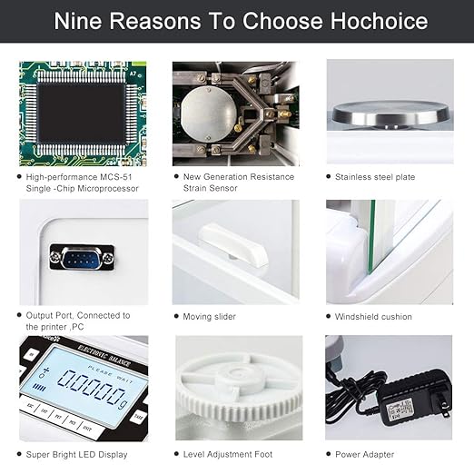 300g/0.1mgLab Scale 0.0001g| Analytical Electronic Balance Lab Precision Weighing Balance Scales Jewelry Scales Calibrated| High Accuracy Electromagnetic Force Sensor