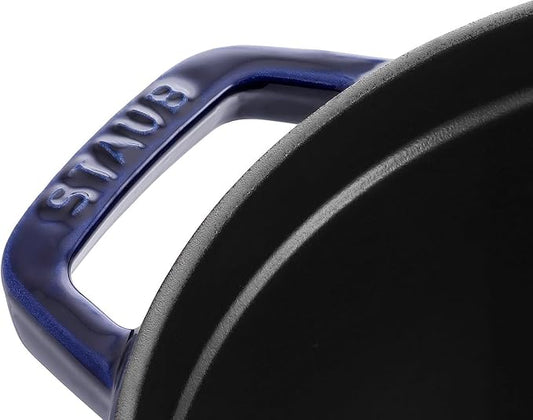 Staub Dark Blue Round Cocotte, 2.75-quart