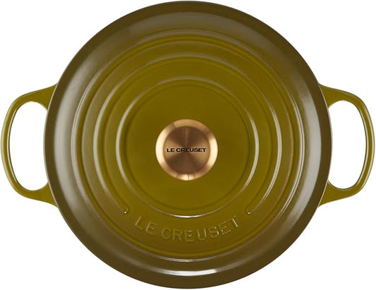 Le Creuset Enameled Cast Iron Signature Round Dutch Oven, 5.5 qt., Olive