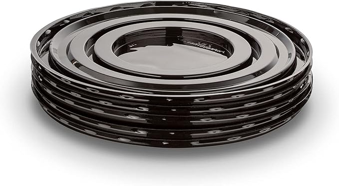 MT Products PET Plastic Round Cake Containers 6" - Plastic Bakery Boxes with Clear Lid (Pack of 5) - Made in the USA