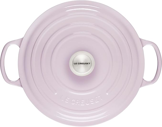 Le Creuset Enameled Cast Iron Signature Round Dutch Oven, 7.25 qt., Shallot