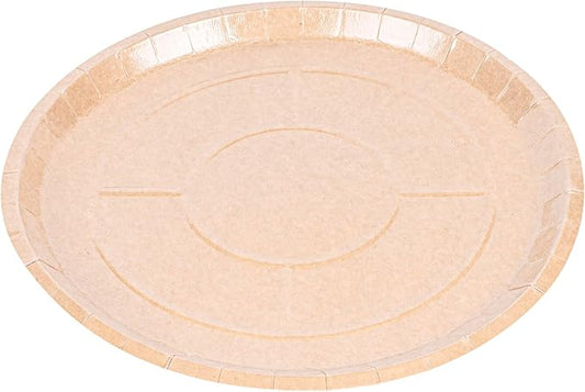 Restaurantware-Eco Pie 12 Inch Paper Pizza Trays, 25 Round Pizza Pans - Oven-Ready, Microwavable, Kraft Paper Pan For Individual Personal Pizzas, For Baking, Cooking, Bread, Meat, Or Pies