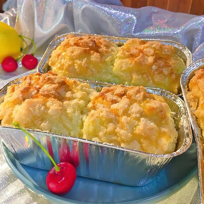 100 Pack 1Lb Aluminum Mini Loaf Baking Pans, 6” x 3.5” x 2” Heavy Duty Disposable Loaf Pans, Thick Foil Bread Pans for Baking Holiday Treats Food Storage and Takeout