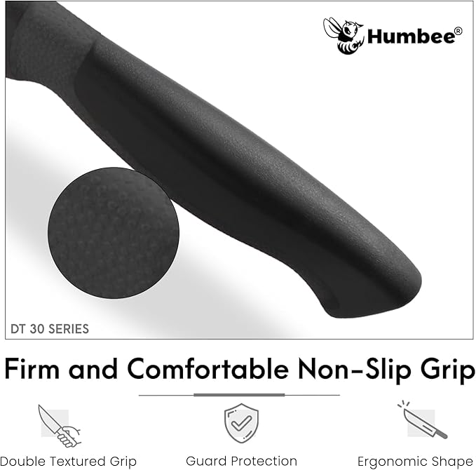 14-Inch Serrated Bread Knife, Premium High Carbon Stainless Steel Blade Knife for Bread with Ergonomic Handle, NSF Certified, DT-30 Series, Black