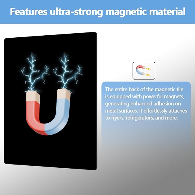 Air Fryer Magnet Cheat Sheet Set, 2PCS Ultimate Air Fryer Accessories Kit with Cooking Times Chart, Strong Magnetic Quick Reference Guide for Ninja, Instant Pot, All Air Fryers.