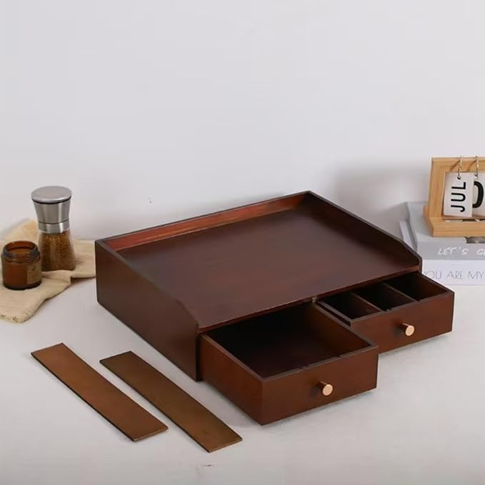 Wooden Coffee Pod Holder Coffee Pods and Tea Organizer Holder Compatible with Keurig Pod & K-Cup | 30 Pod Capacity