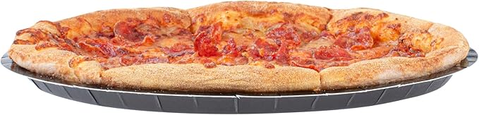 Restaurantware-Eco Pie 12 Inch Paper Pizza Trays, 25 Round Pizza Pans - Oven-Ready, Microwavable, Black Paper Pan For Individual Personal Pizzas, For Baking, Cooking, Bread, Meat, Or Pies