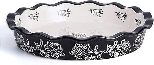 Wisenvoy Ceramic Pie Dish - Deep Dish Pie Plate Non-Stick Pans for Baking