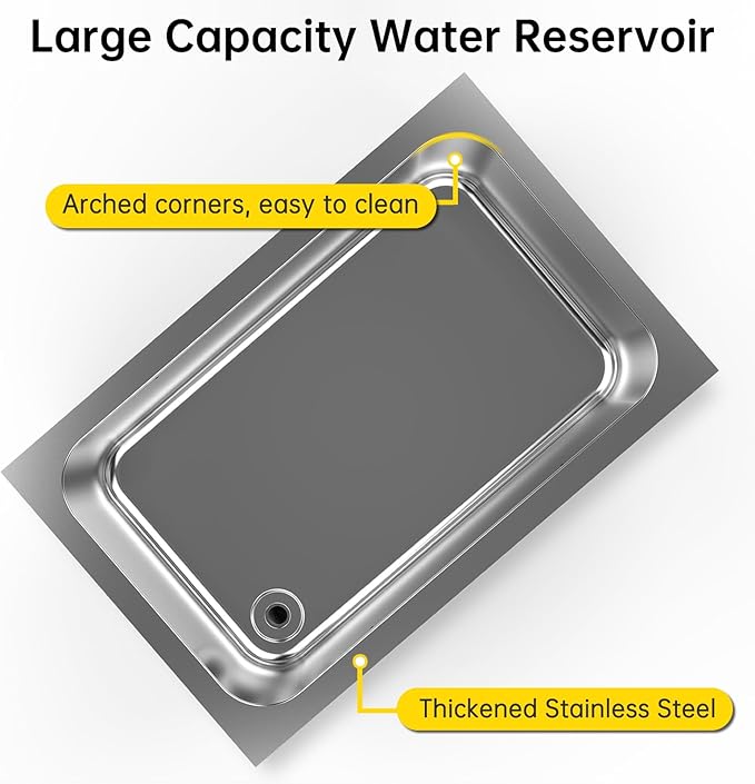Valgus Commercial Stainless Steel Bain Marie Food Warmer 2 Round Pots Electric Soup Warmer with Lid and Tap for Home, Catering, Buffet