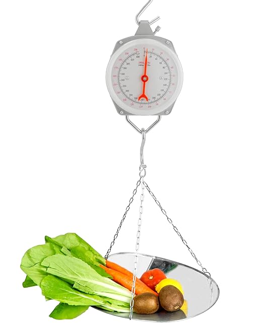 QWORK Precision Hanging Scale, 440lbs / 200kg Capacity, Dual Unit, Heavy Duty