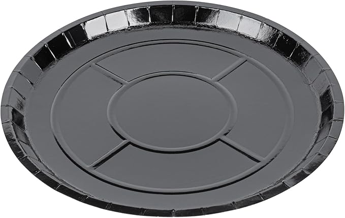 Restaurantware-Eco Pie 12 Inch Paper Pizza Trays, 50 Round Pizza Pans - Oven-Ready, Microwavable, Black Paper Pan For Individual Personal Pizzas, For Baking, Cooking, Bread, Meat, Or Pies