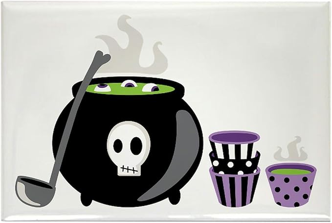 CafePress Halloween Punch Bowl Cauldron Magnets Rectangle Magnet (100 pack)