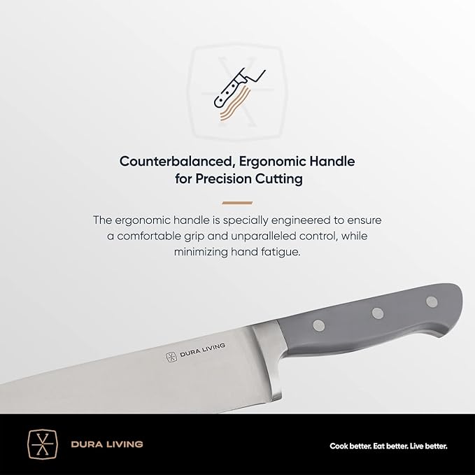 Premium 4-Piece Steak Knife Set – Sharp Serrated Blades, Forged High Carbon Stainless Steel, Full Tang, Ergonomic Handle, Elegant Gray Finish – Ideal for Dining & Entertaining