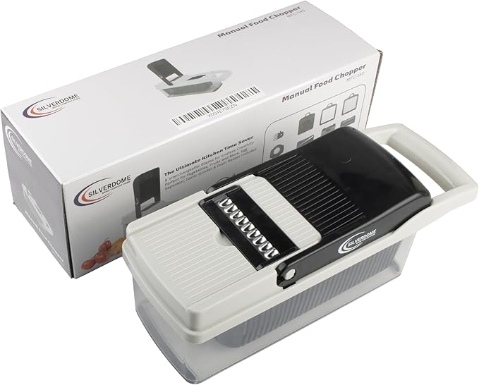 Vegetable Chopper, 14 Piece set, Dicing Blades, Slicing Blades, Lattice Blade, Shredding Blades, Egg Seperator, Garlic Grinder, Brush, Drain Basket, Finger Guard, kitchen tool