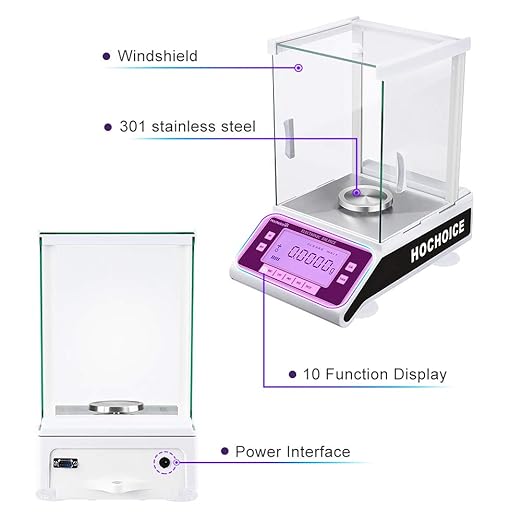 200g/0.1mgLab Scale 0.0001g| Analytical Electronic Balance Lab Precision Weighing Balance Scales Jewelry Scales Calibrated| High Accuracy Electromagnetic Force Sensor