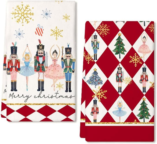 Christmas Kitchen Towels Set of 2
