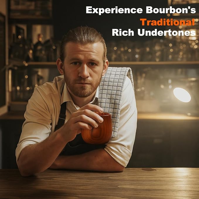 2 Pack Original Wooden Whiskey Glasses – Handmade Bourbon Tumblers for Men – Old Fashioned Cocktail Cups – Gifts for Dad, Men, Brother, or Whiskey Lovers