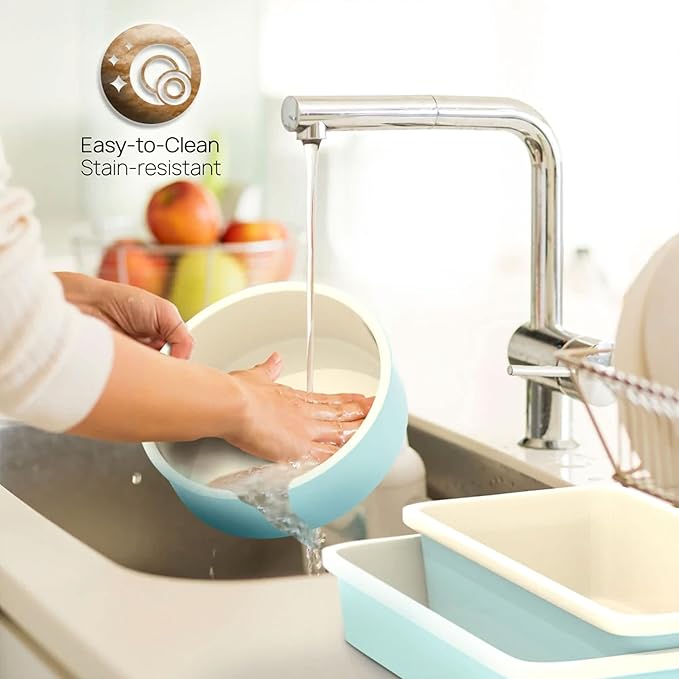 NutriChef 6-Piece Baking Pan Set, Carbon Steel Bakeware with Premium Ceramic Nonstick Coating, Includes 12-Cup Muffin Pan, Cake & Loaf Pan, Wide Bake Pan, & Cookie Sheet - Turquoise