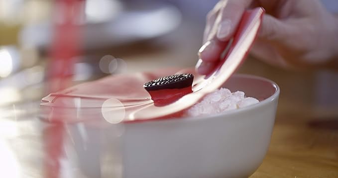 Charles Viancin - Poppy Silicone Lid for Food Storage and Cooking - Airtight Seal on Any Smooth Rim Surface - BPA-Free - Oven, Microwave, Freezer, Stovetop and Dishwasher Safe (9 Inch)