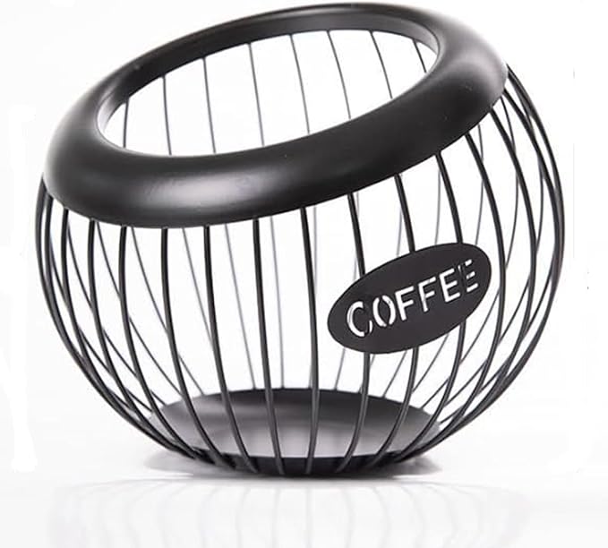 YYW Coffee Pod Holder - Large capacity k cup holder,easy to access and space saving design,Suitable for kitchen、living room or office area (Black)