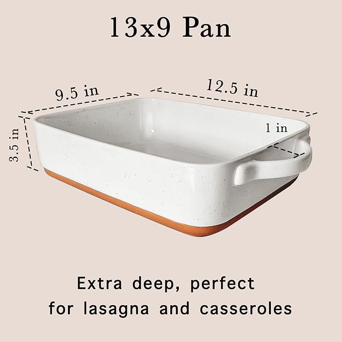 Mora 9x13in Porcelain Baking Dish - Oven to Table, Freezer Safe