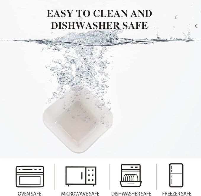 Ultra-Strong 3 Oz 6 Pack Ceramic Dip Bowls Set, Mini Bowl Soy Sauce Plate, Condiment Server, Can be Used for Ketchup, Vinegar,BBQ and Party Dinner