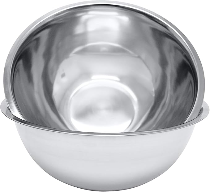 Stainless Steel 3/4 QT Mixing Bowl | Home & Commercial Quality | Flat Bottom | Cooking, Baking, Meal Prep [1PK]