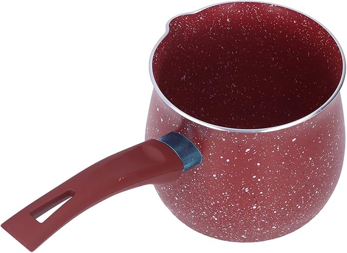 butter warmer Pan, Non Stick Milk Pan Mini Coffee Pot Saucepan Lightweight Kitchen Cooking Pot Aluminium Alloy Saucepan Cooking Pots Pot Stone Pot(red)