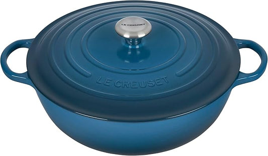 Le Creuset Enameled Cast Iron Signature Chef's Oven, 7.5 qt., Deep Teal