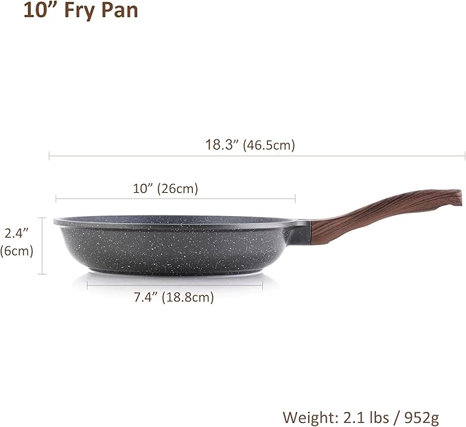 SENSARTE Nonstick Frying Pan Skillet (10 Inch)