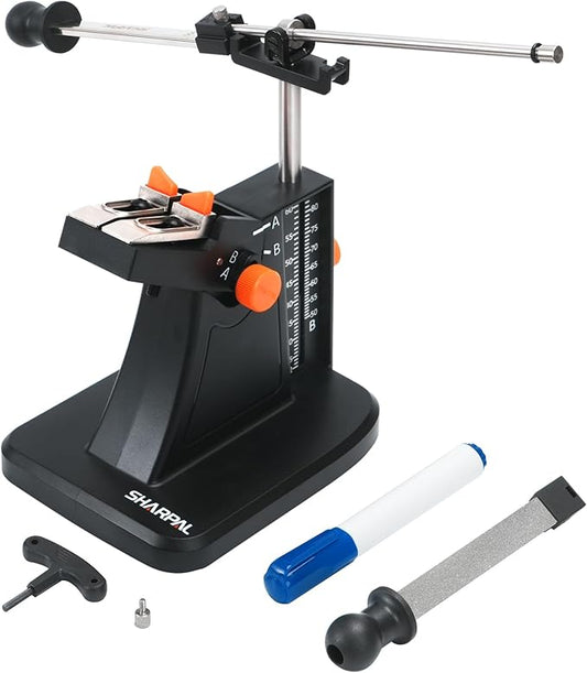 SHARPAL 201H Diamond Scissor & Garden Tool Sharpener – Adjustable 22°-84° Angle, 325/600 Grit Plates | Sharpening for Kitchen, Hair Cutting, Sewing Scissors, Lawn Mower Blades, Pruners & Hedge Shears