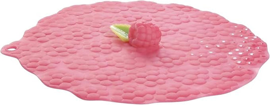Charles Viancin - Raspberry Silicone Lid for Food Storage and Cooking - 11''/28cm - Airtight Seal on Any Smooth Rim Surface - BPA-Free - Oven, Microwave, Freezer, Stovetop and Dishwasher Safe