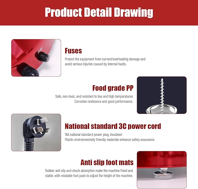 Chocolate Fondue Fountain 5 Tiers Digital Stainless Steel Electric Cheese Fountain Chocolate Dipping Warmer Chocolate Melting Heating Machine Hot Chocolate Fondue Tower (Red-5 Tiers)