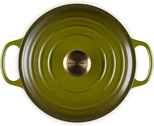 Le Creuset Enameled Cast Iron Signature Round Sauteuse, 3.5 qt., Olive