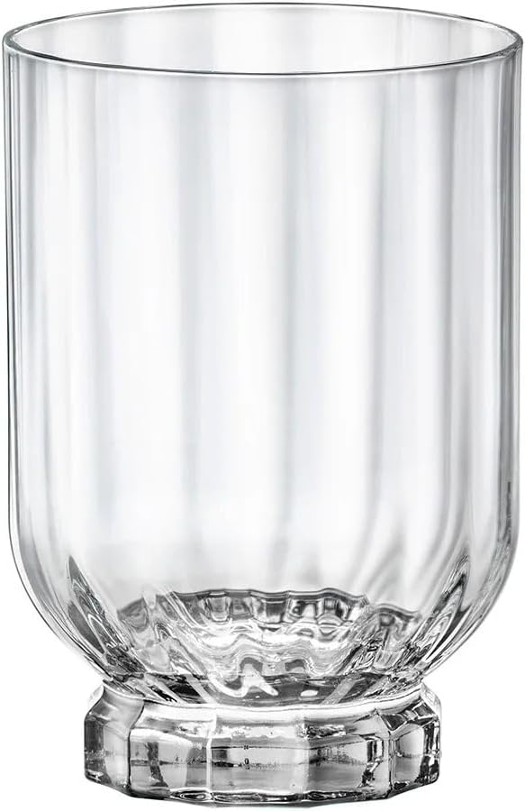 Bormioli Rocco Florian 12.6 oz. Double Old Fashioned DOF Glasses, Clear, Set of 4