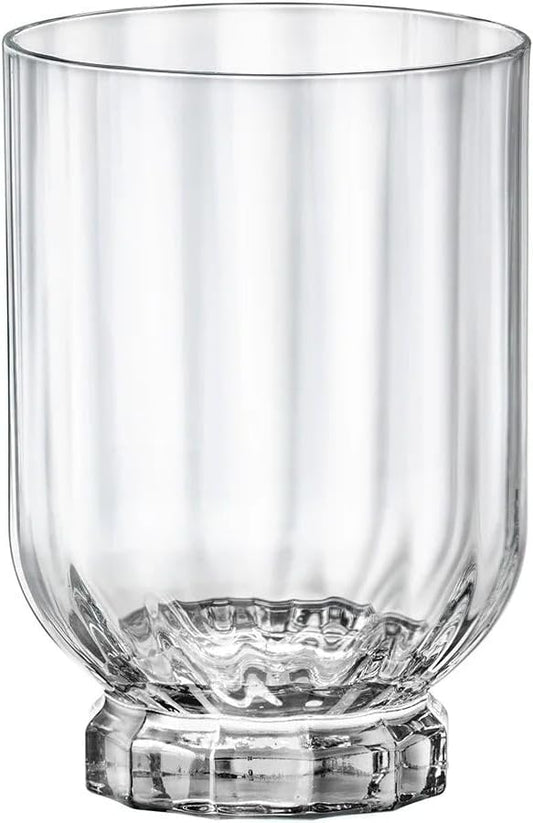 Bormioli Rocco Florian 12.6 oz. Double Old Fashioned DOF Glasses, Clear, Set of 4