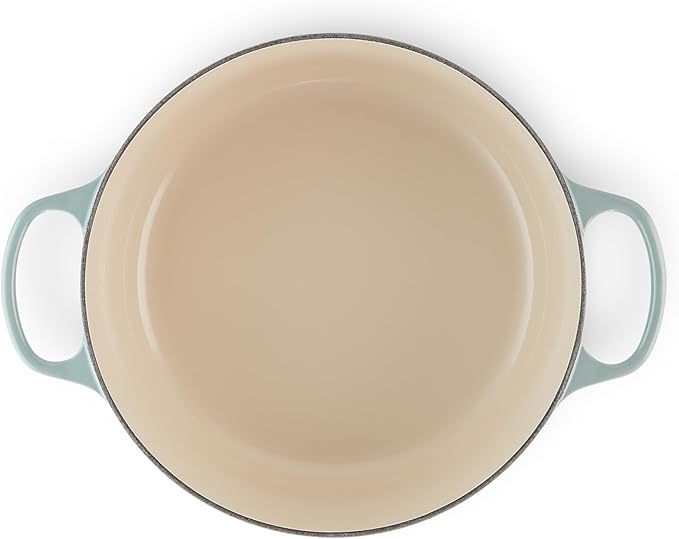Le Creuset Enameled Cast Iron Signature Round Dutch Oven, 7.25 qt., Sea Salt