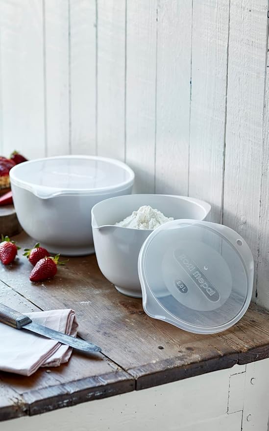 Rosti Precision Craft Mixing Bowl Set 2 Pcs Elevate Your Culinary Experience Stylish Nesting Bowls for Effortless Cooking and Baking