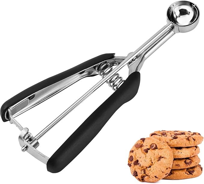Mini Cookie Scoop, 1 Teaspoon Cookie Dough Scoop, Melon Baller Scoops, Mini Ice Cream Scoop, Comfortable Grip, Non-Slip, For Making Cookie Melon Ball Ice Cream Meatball