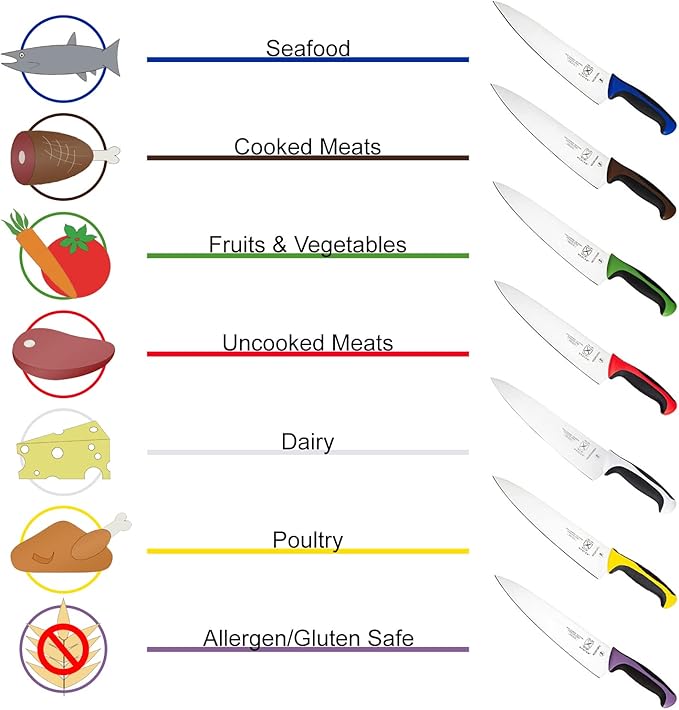 Mercer Culinary Millennia Color Handle Cutlery 7" Santoku Knife (Granton Edge) Brown