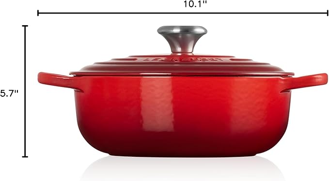 Le Creuset Enameled Cast Iron Signature Sauteuse Oven, 3.5 qt., Cerise
